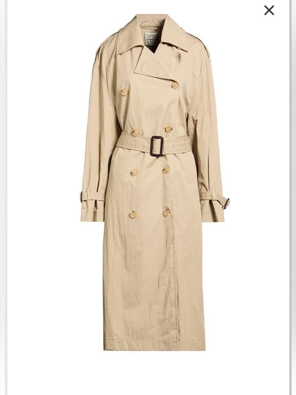 Toteme Crisp Summer Trench NWT